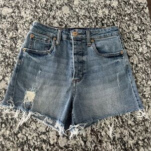 Women’s STS Denim Blue Jean Shorts Size 26 From Nordstroms Kate High Rise Cotton
